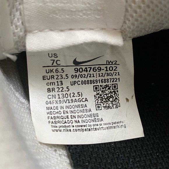 Nike Cortez Kids White size 7c Box included - Picture 8 of 10